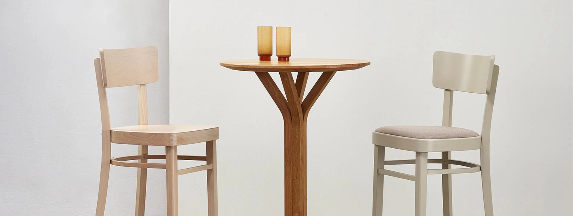 Ideal Bentwood Stool by Ton - Image 7