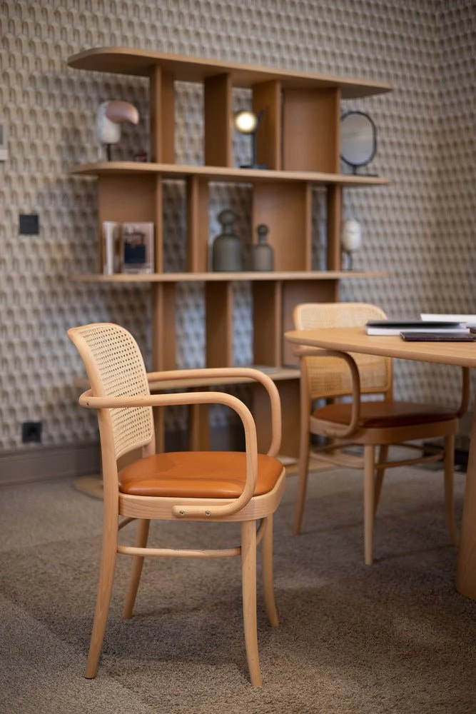 Josef Hoffmann No 811 Bentwood Armchair by Ton - Cane Back - Image 14