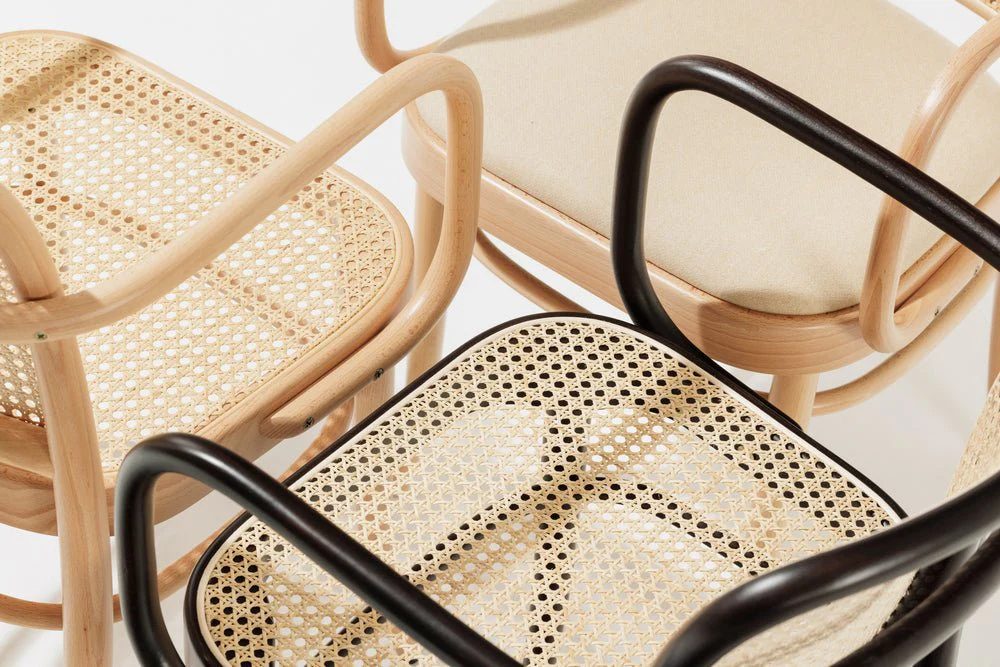 Josef Hoffmann No 811 Bentwood Armchair by Ton - Cane Back - Image 19