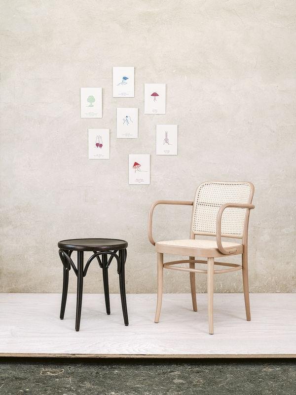 Josef Hoffmann No 811 Bentwood Armchair by Ton - Cane Back - Image 9