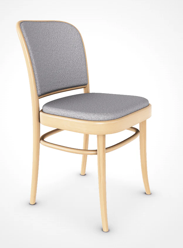 No. 811 Bentwood Chair by Ton with Upholstered Seat and Back - Image 2