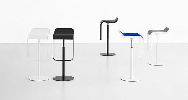 LEM S79 Adjustable Height Matte Chrome Lift Stool by Lapalma - Image 16