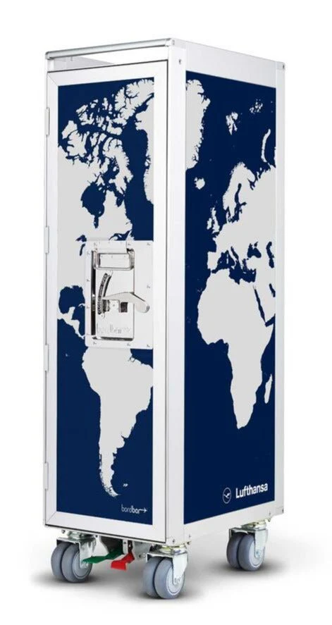 Lufthansa Globe Airplane Trolley by Bordbar