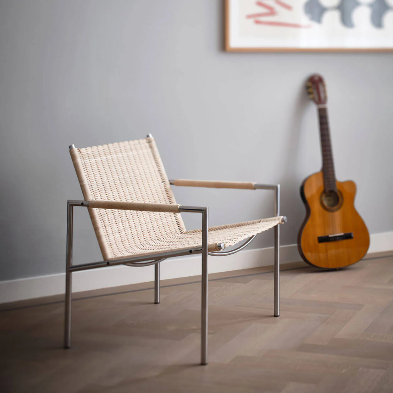 Martin Visser SZ 01 Rattan Easy Chair by Spectrum Design - Image 3