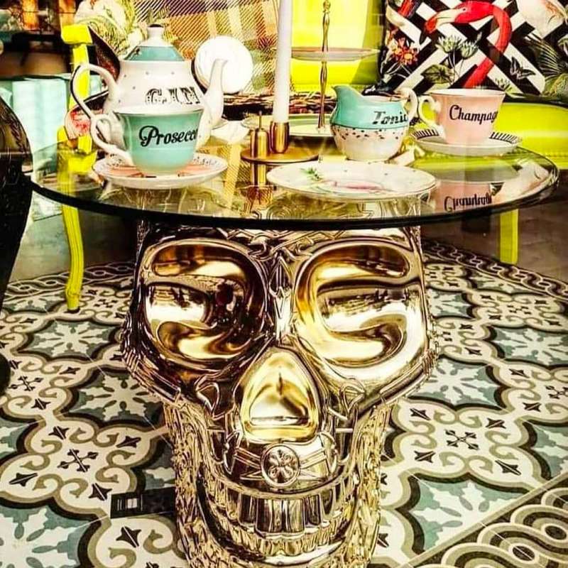 Mexico Stool and Side Table Metal Finish by Qeeboo - Image 12