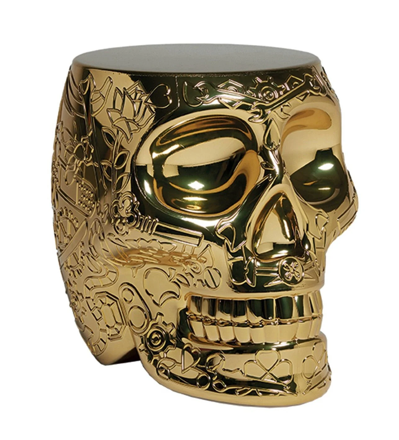 Mexico Stool and Side Table Metal Finish by Qeeboo - Image 3