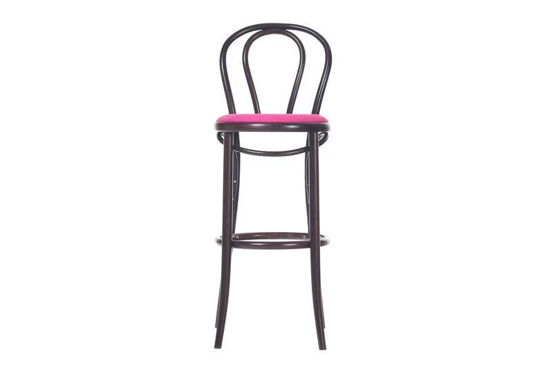 Michael Thonet No. 18 Bentwood Stool by Ton (Upholstered) - Image 10