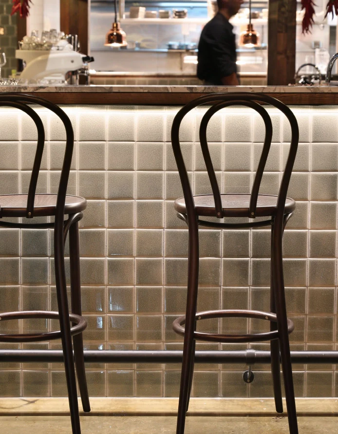 Michael Thonet No. 18 Bentwood Stool by Ton (Upholstered) - Image 13