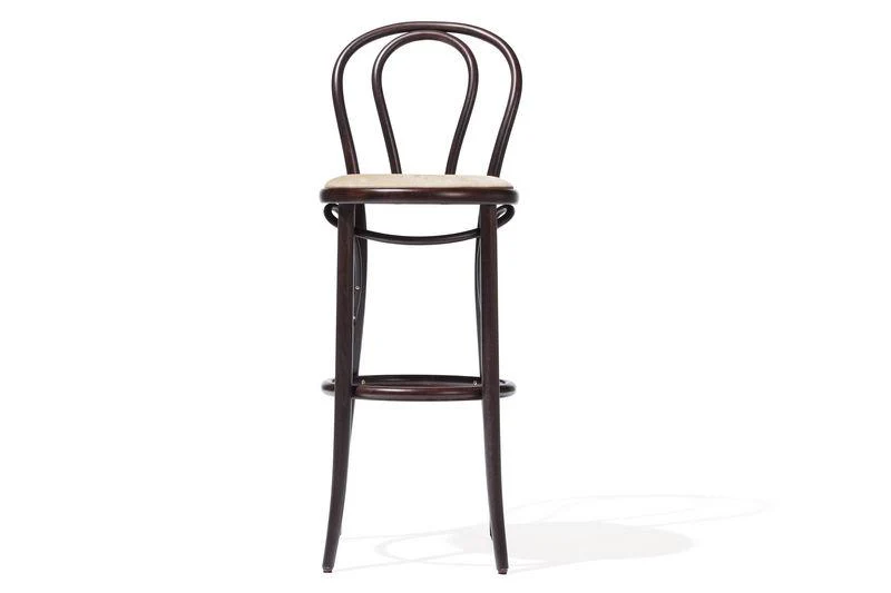 Michael Thonet No. 18 Bentwood Stool by Ton (Upholstered) - Image 8
