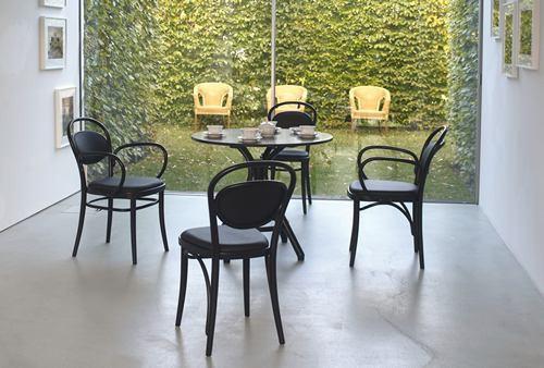 Michael Thonet No. 20 Bentwood Armchair by Ton (Upholstered Seat and Back) - Image 9