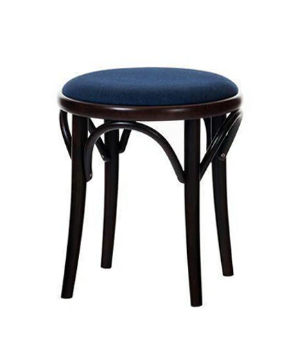 Michael Thonet No. 60 Bentwood Stool by Ton (Upholstered) - Image 2