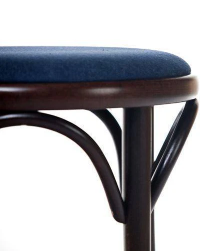 Michael Thonet No. 60 Bentwood Stool by Ton (Upholstered) - Image 3