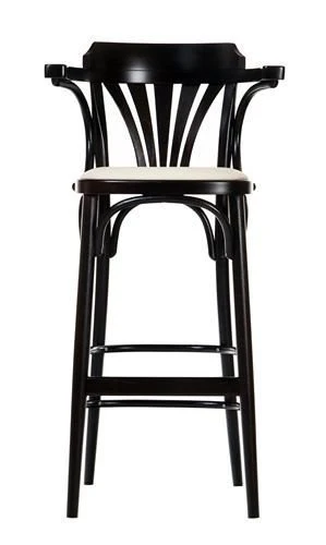 Michael Thonet No. 135 Bentwood Stool by Ton (Upholstered) - Image 3