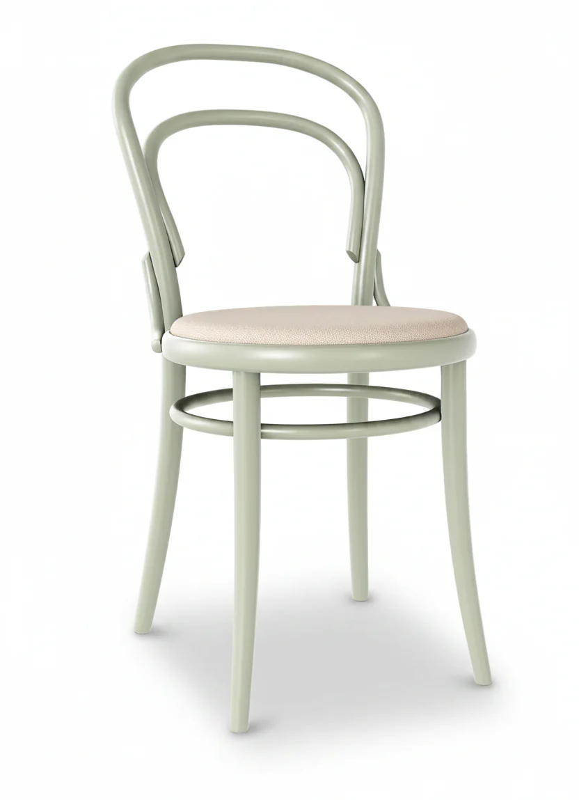 Michael Thonet No. 14 Bentwood Chair by Ton (Upholstered)