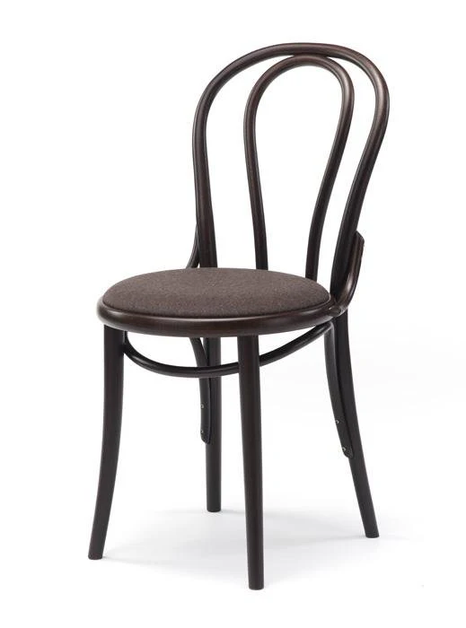 Michael Thonet No. 18 Bentwood Chair by Ton (Upholstered)