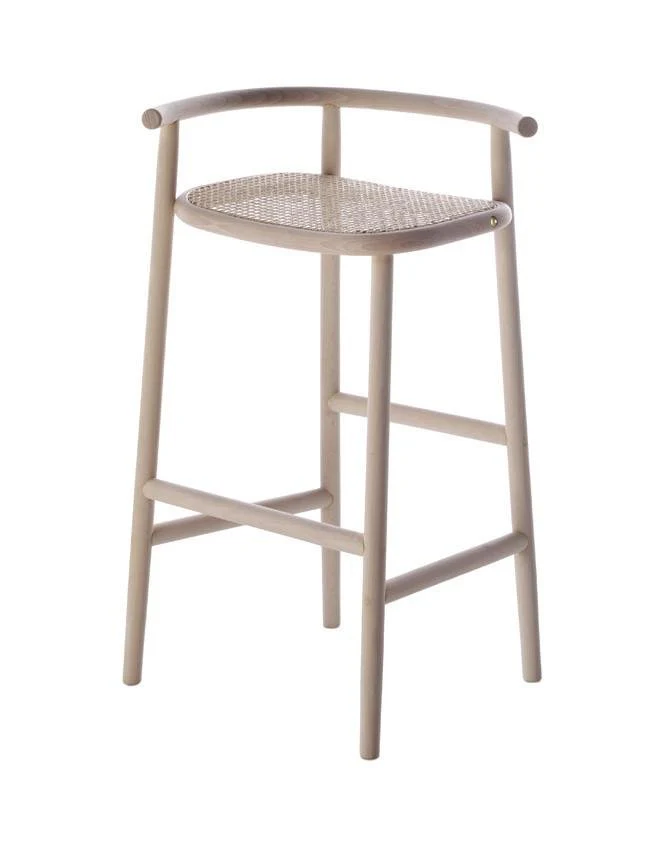 Nendo Single Curve Bentwood Barstool by GTV - Image 2