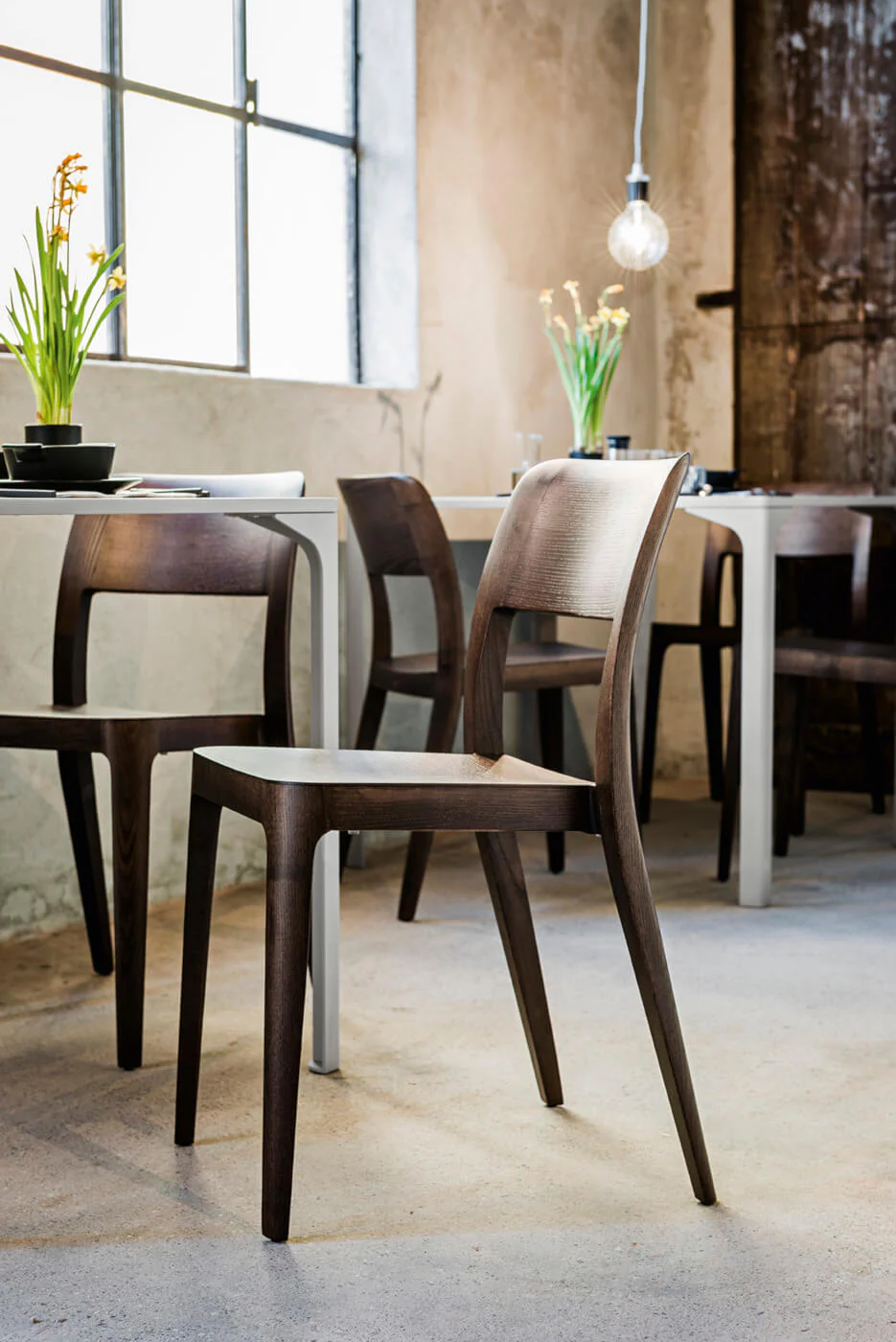 Nene S L Wood  Side Chair by Midj - Image 3