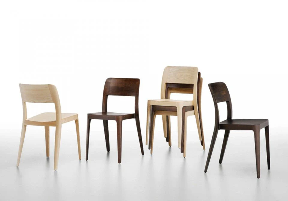 Nene S L Wood  Side Chair by Midj - Image 4