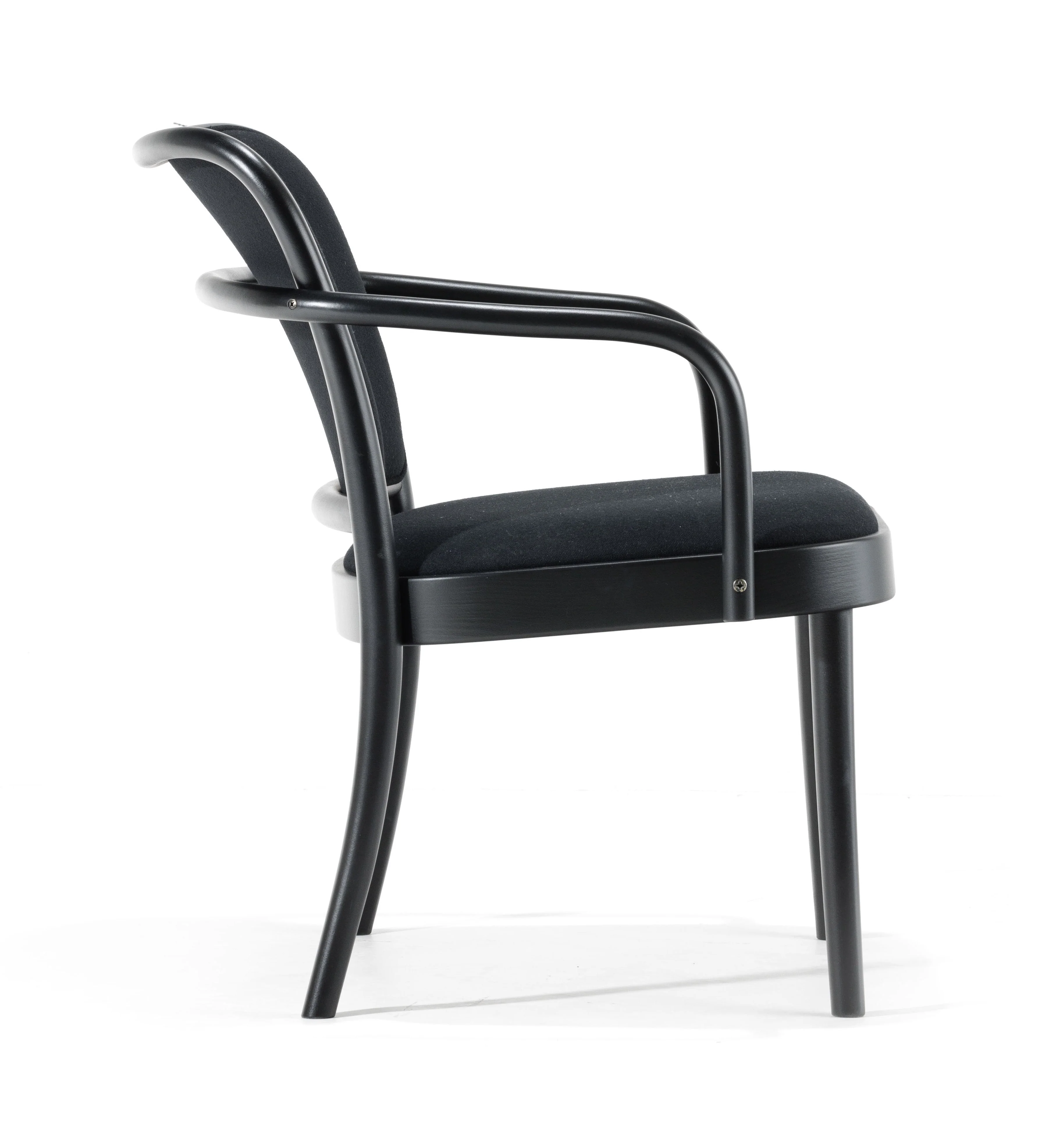 No. 811 Bentwood Lounge Armchair by Ton - Upholstered Seat and Back - Image 4