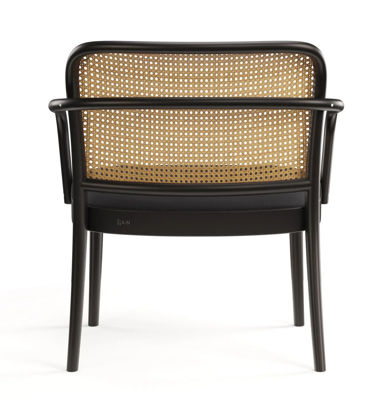 No. 811 Bentwood Lounge Armchair by Ton - Upholstered Seat / Cane Back - Image 2