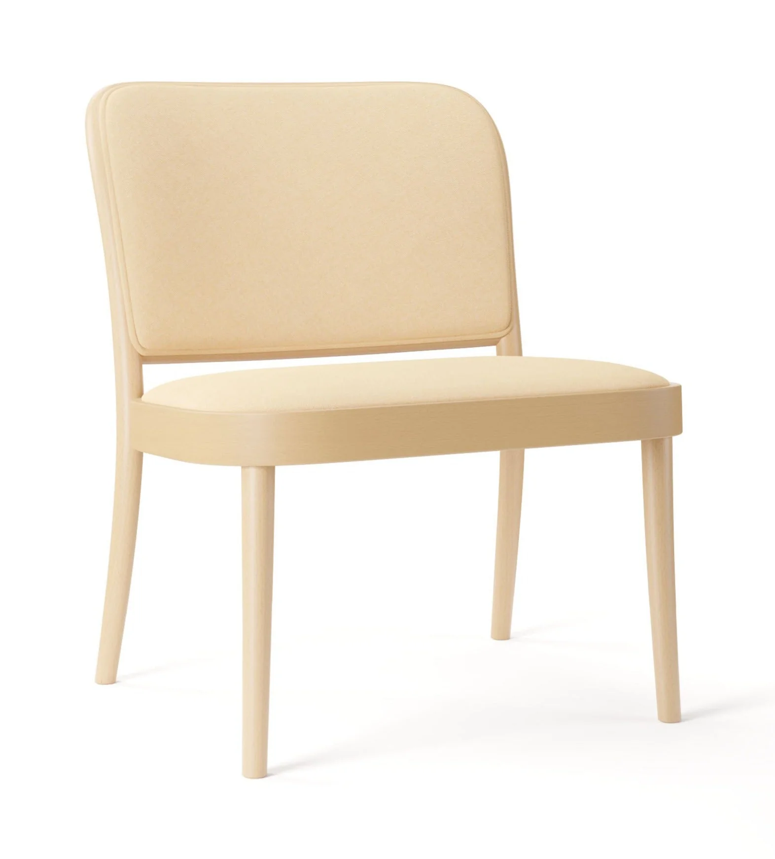 No. 811 Bentwood Lounge Chair by Ton - Upholstered Seat and Back - Image 3