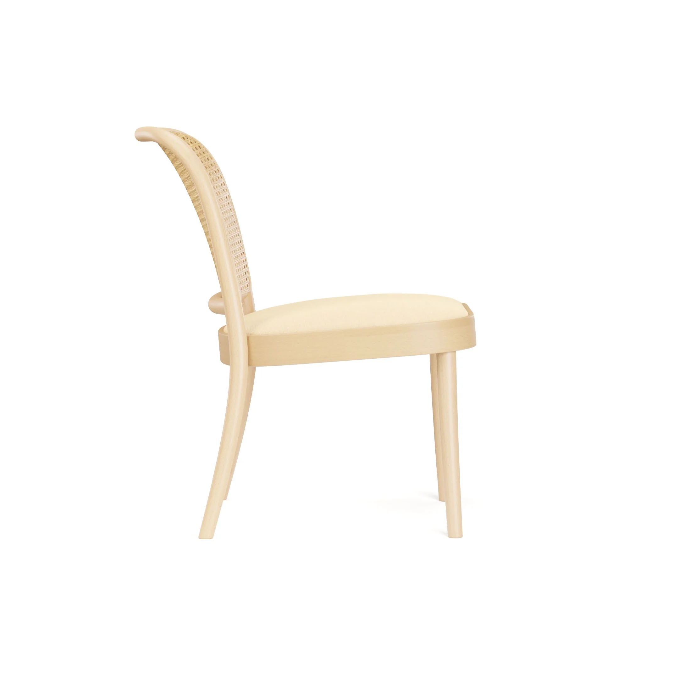 No. 811 Bentwood Lounge Chair by Ton - Upholstered Seat / Cane Back - Image 12