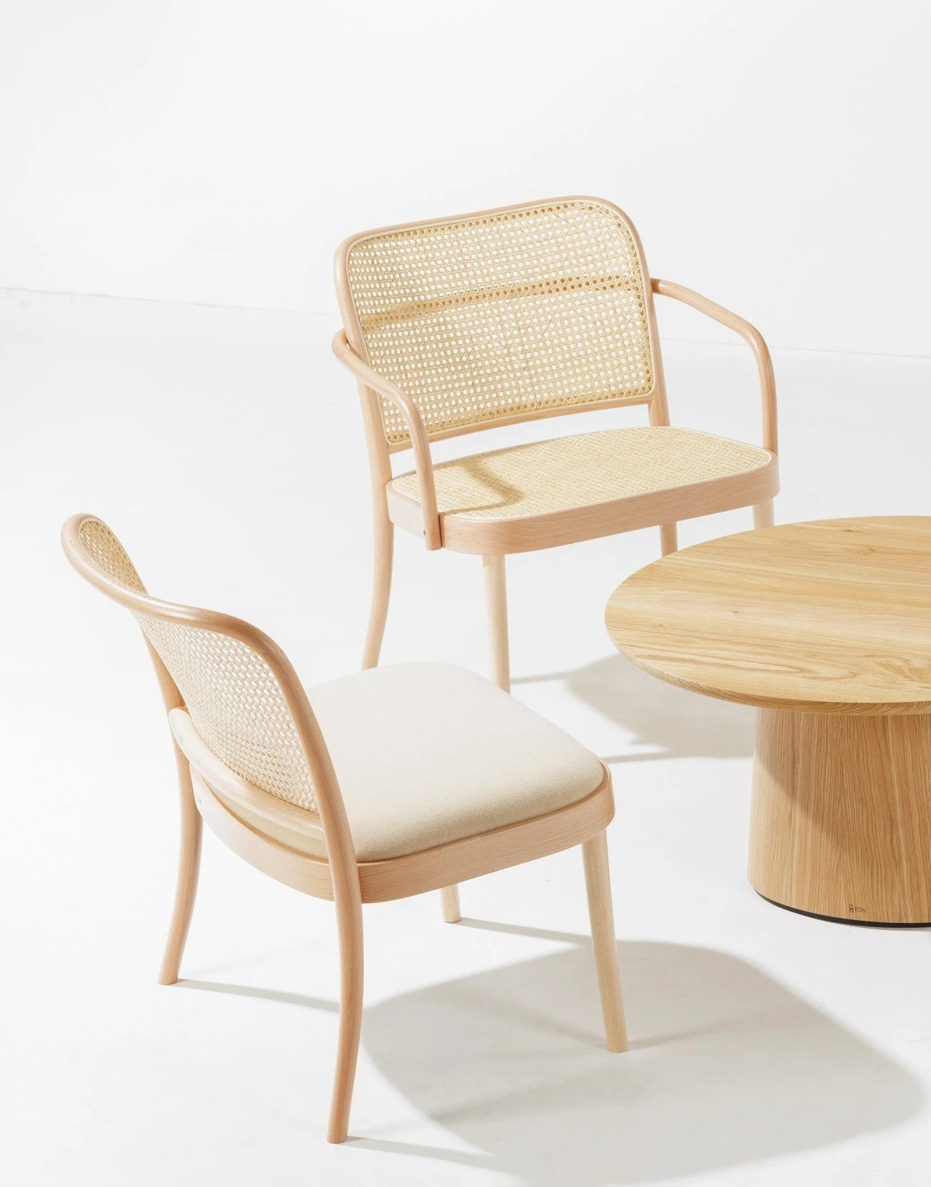 No. 811 Bentwood Lounge Chair by Ton - Upholstered Seat / Cane Back - Image 13