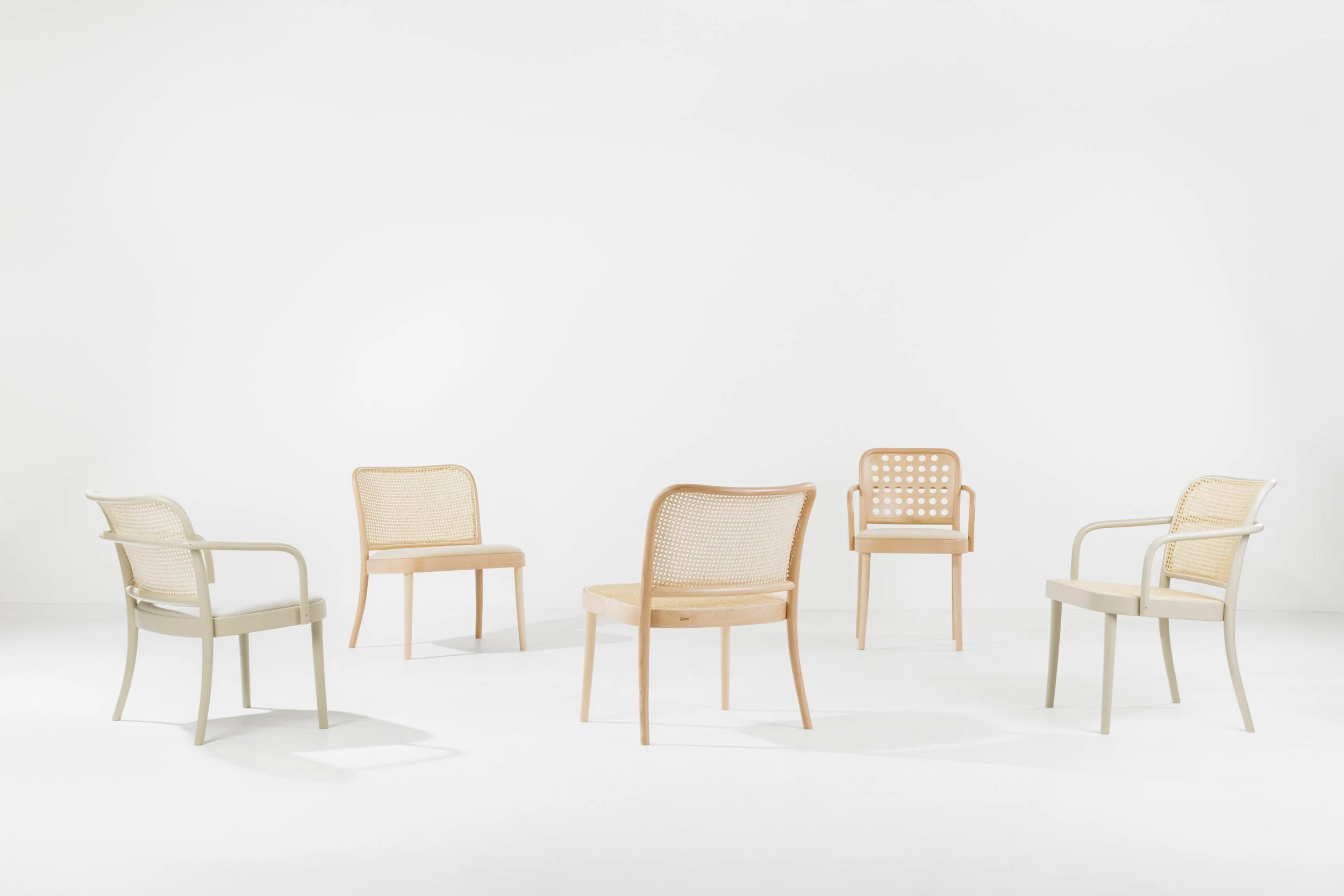 No. 811 Bentwood Lounge Chair by Ton - Upholstered Seat / Cane Back - Image 14