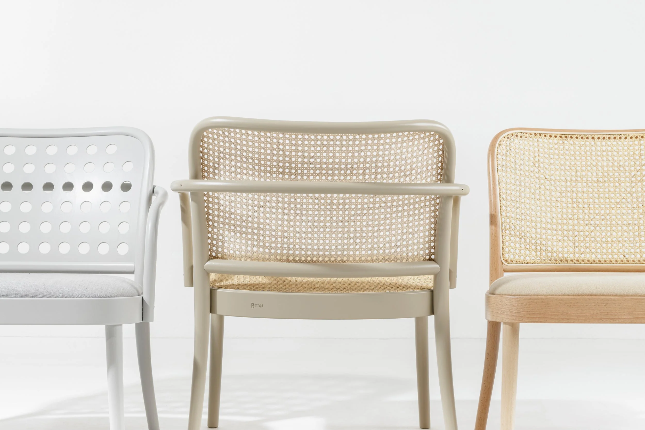 No. 811 Bentwood Lounge Chair by Ton - Upholstered Seat / Cane Back - Image 16