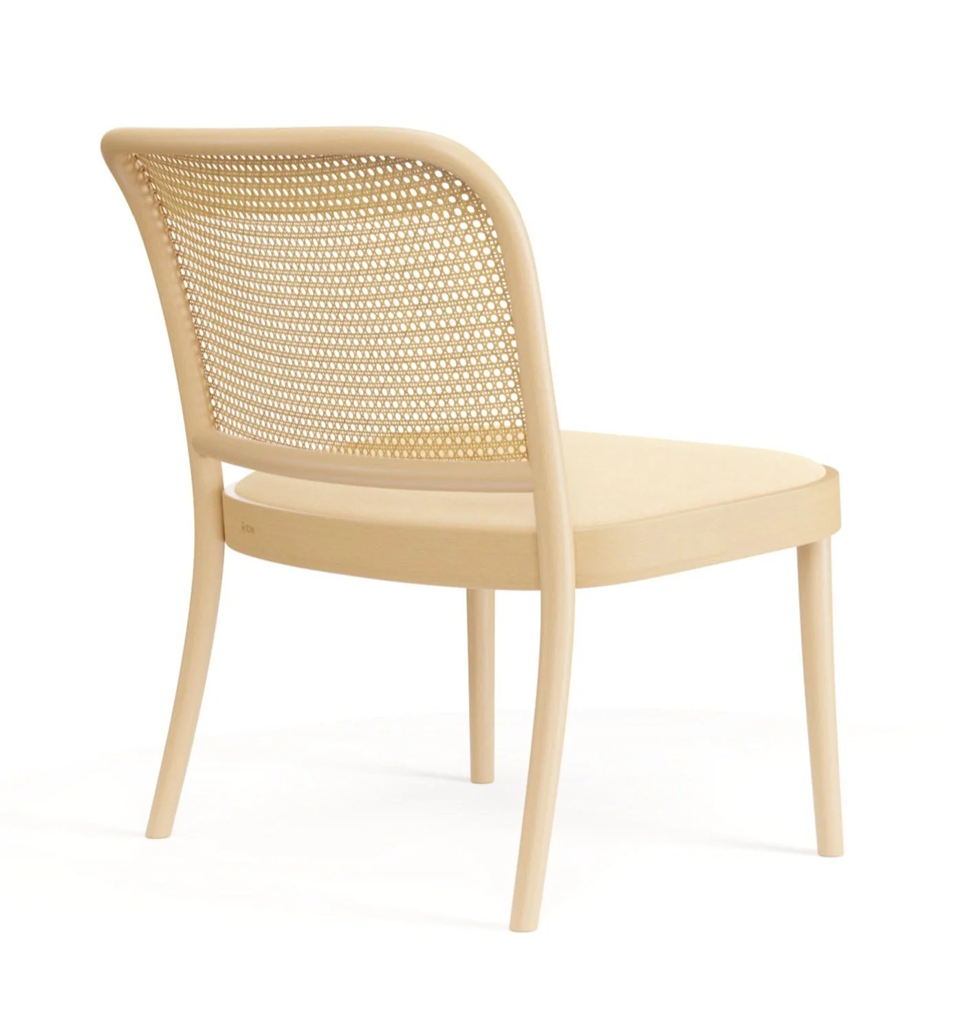 No. 811 Bentwood Lounge Chair by Ton - Upholstered Seat / Cane Back - Image 4