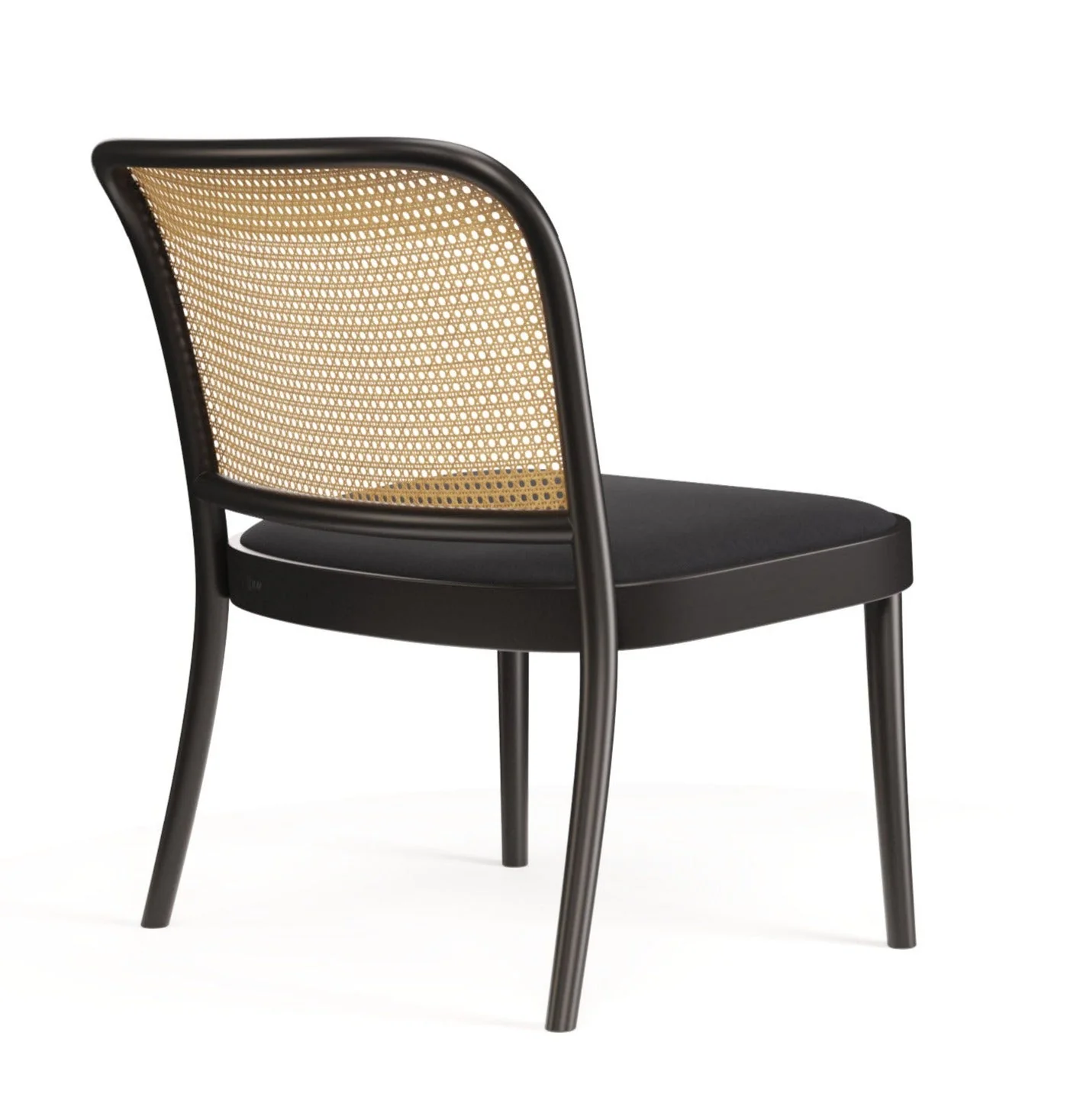 No. 811 Bentwood Lounge Chair by Ton - Upholstered Seat / Cane Back - Image 7