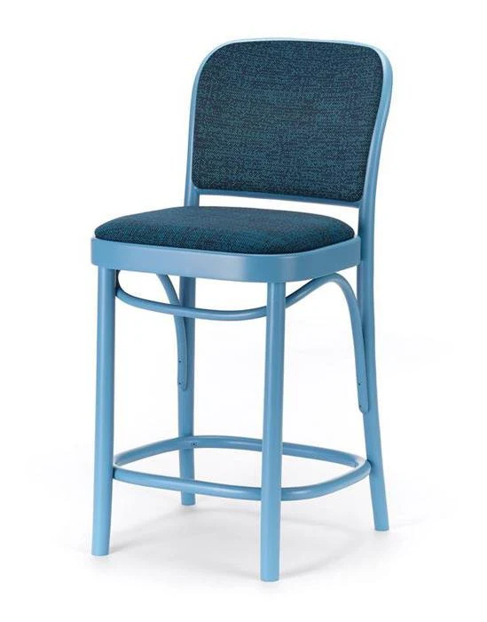 No 811 Bentwood Stool by Ton - Fully Upholstered - Image 2
