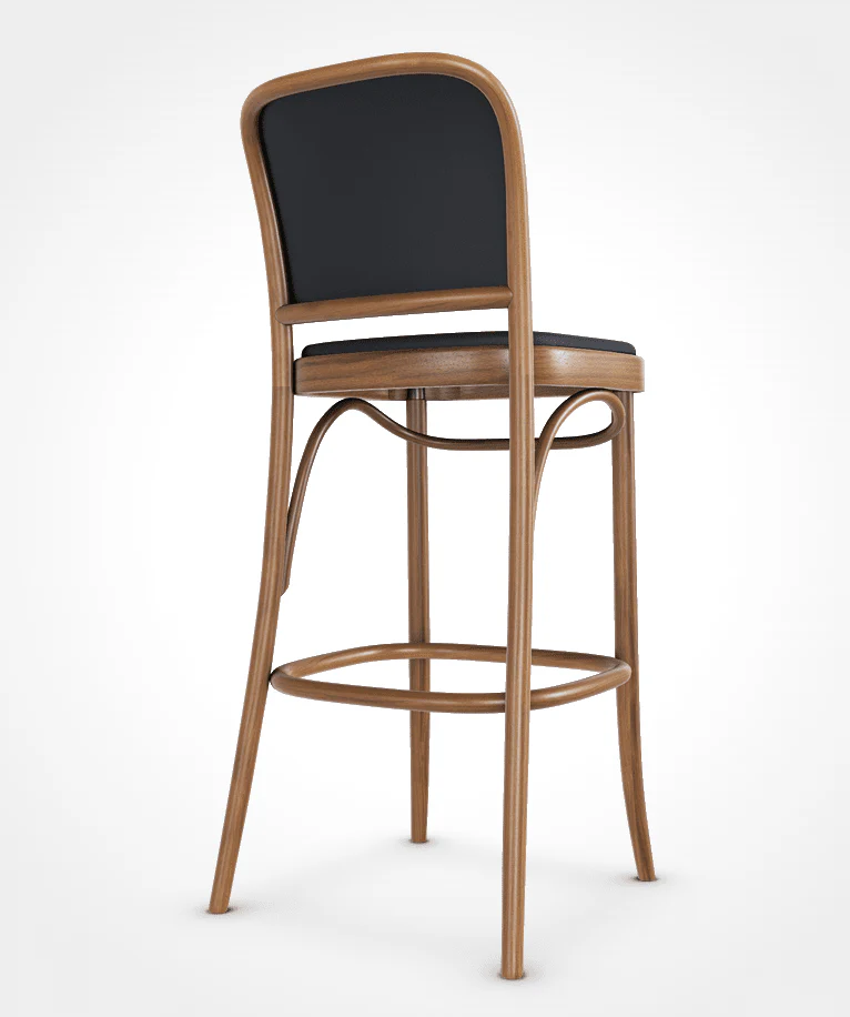 No 811 Bentwood Stool by Ton - Fully Upholstered - Image 3