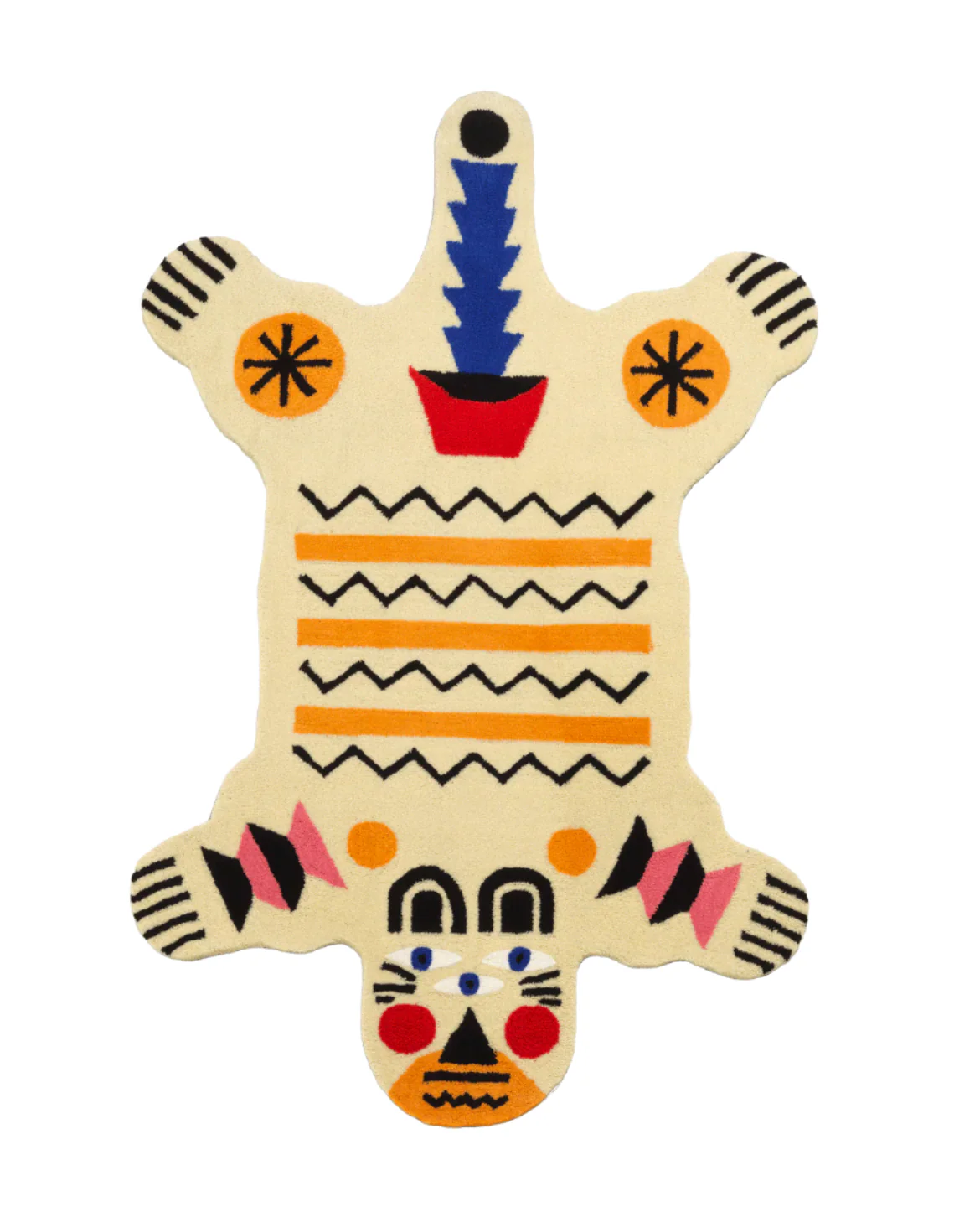 Oggian Big Bear Medium Carpet by Qeeboo