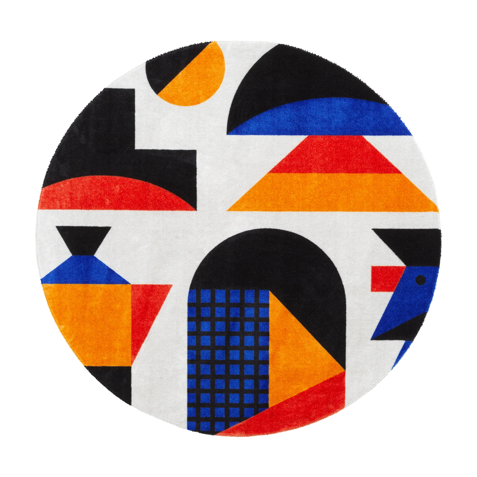 Oggian Italian Vibes Round Carpet by Qeeboo
