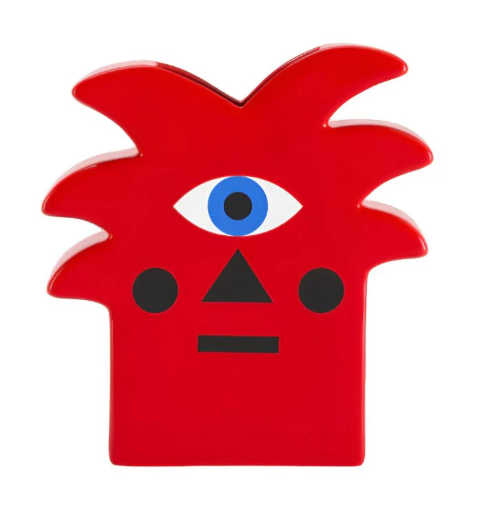 Oggian Red Palm Vase by Qeeboo - Image 2