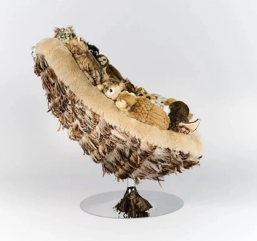 Owl's Paradise Lounge Chair by AP Collection - Image 3