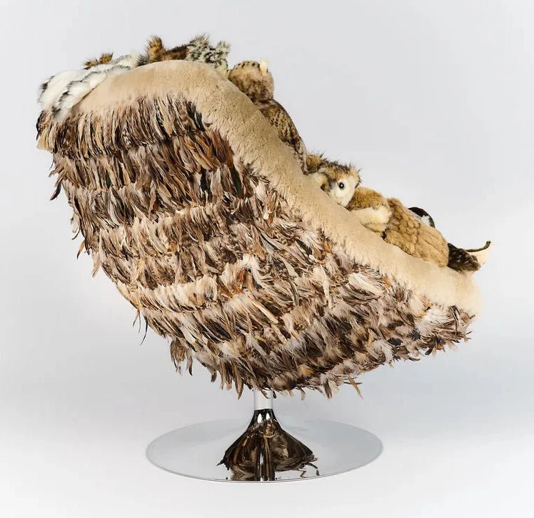 Owl's Paradise Lounge Chair by AP Collection - Image 4