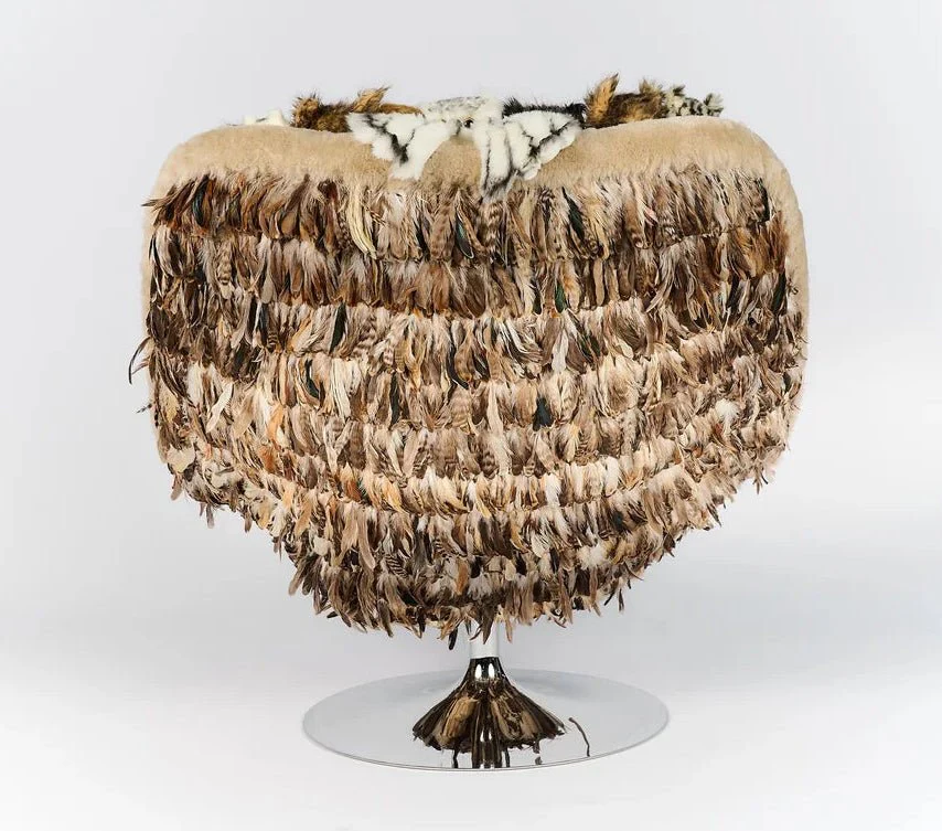Owl's Paradise Lounge Chair by AP Collection - Image 5