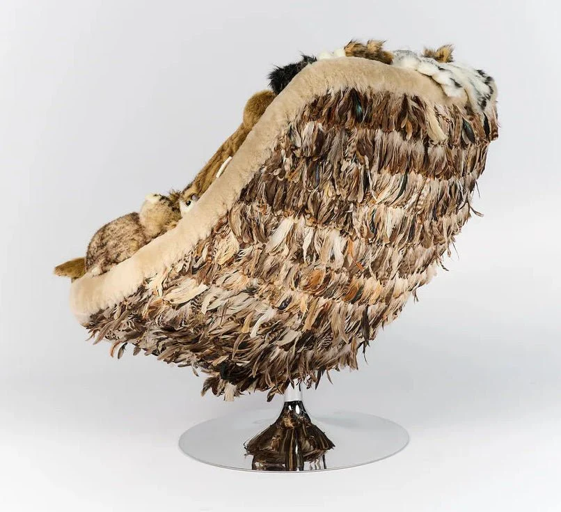 Owl's Paradise Lounge Chair by AP Collection - Image 6