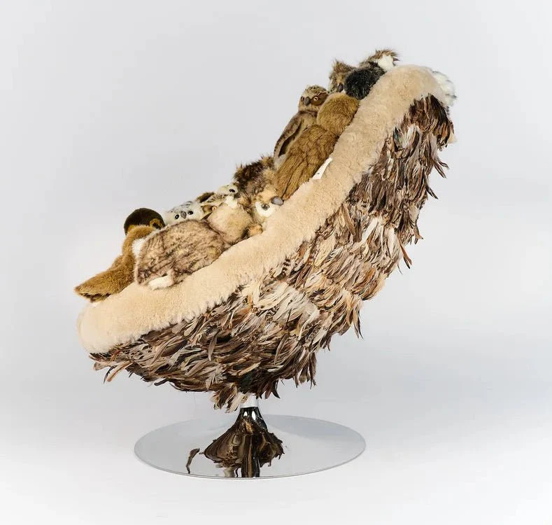 Owl's Paradise Lounge Chair by AP Collection - Image 7