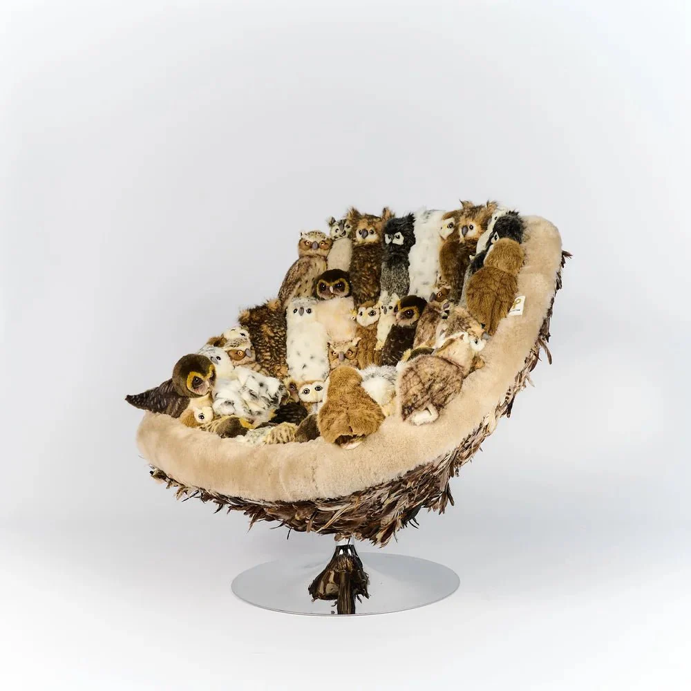 Owl's Paradise Lounge Chair by AP Collection - Image 8