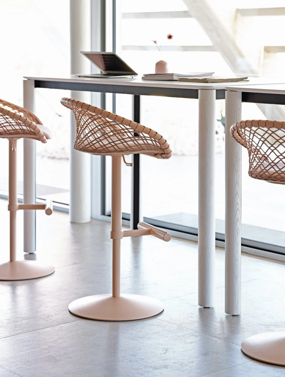 P47 SG TS_CU Height Adjustable Swivel Stool by Midj - Image 3