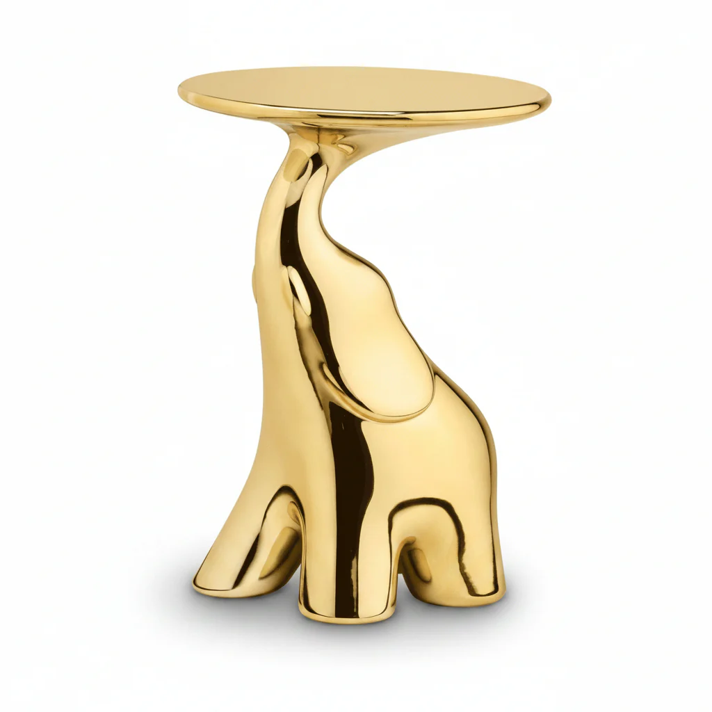 Pako Gold Side Table by Qeeboo