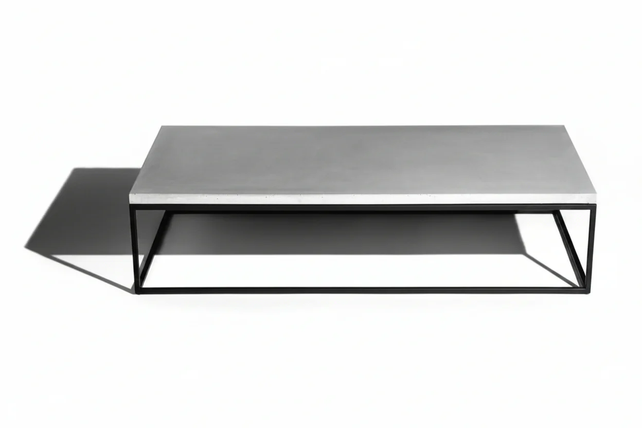 Perspective 1300x700 Black Coffee Table by Lyon Beton