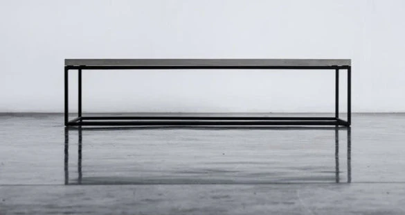 Perspective 1300x700 Black Coffee Table by Lyon Beton - Image 10