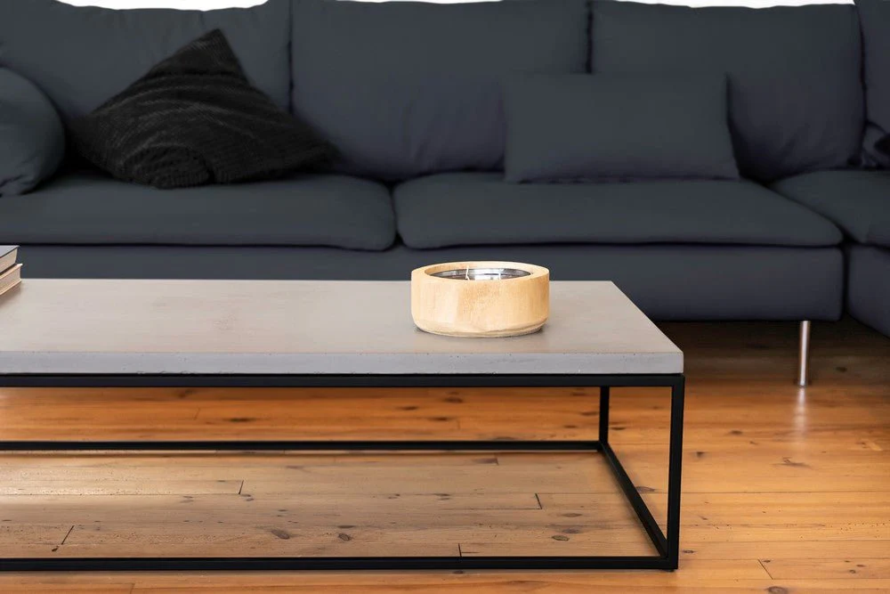Perspective 1300x700 Black Coffee Table by Lyon Beton - Image 14