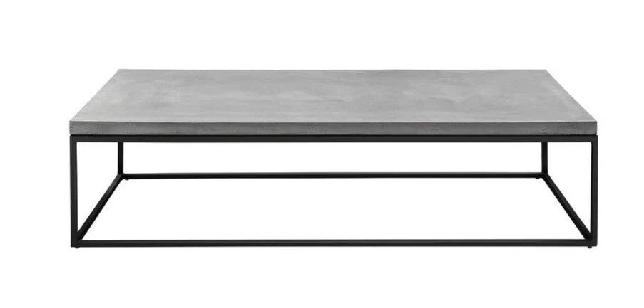 Perspective 1300x700 Black Coffee Table by Lyon Beton - Image 3