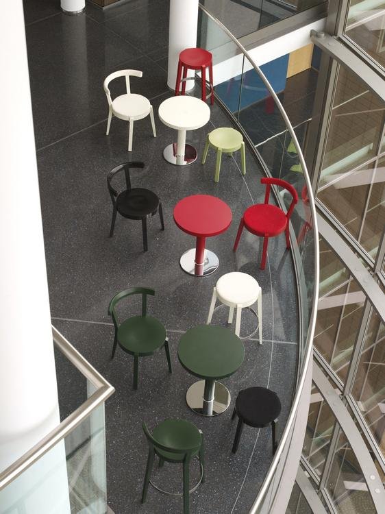 Punton Short Stool by Ton - Image 12