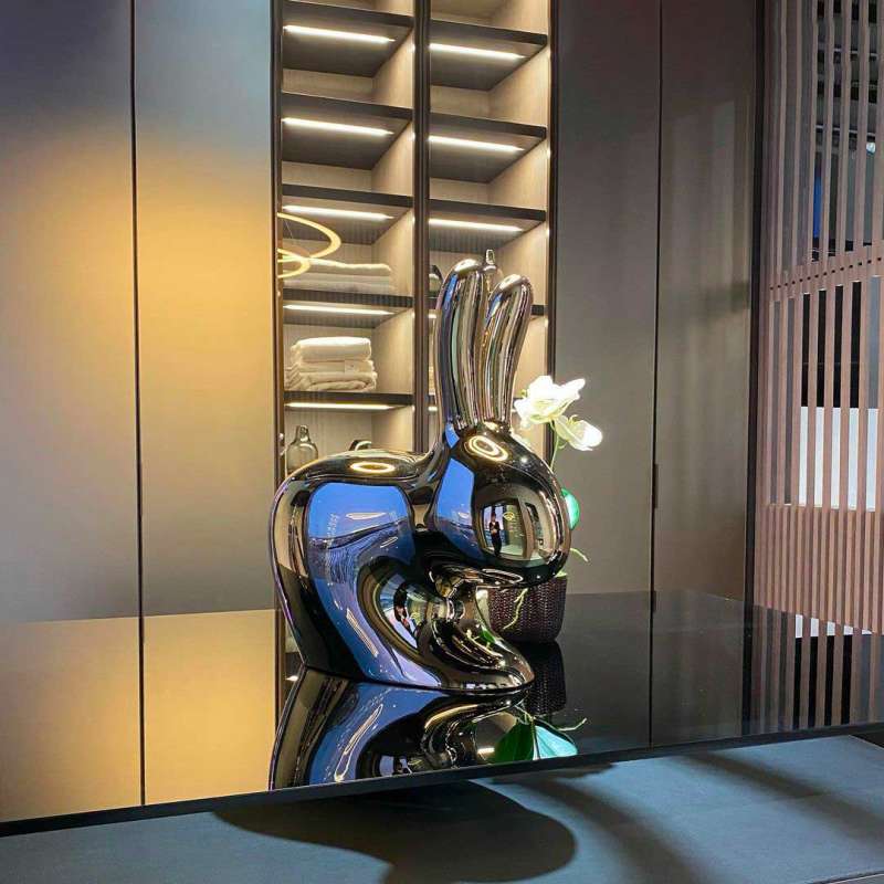 Rabbit Chair Baby Metal Finish by Qeeboo - Image 7